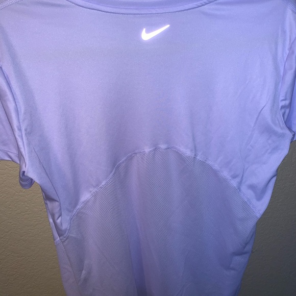 Nike Miler Purple Short-Sleeve Running Top - Picture 2 of 3